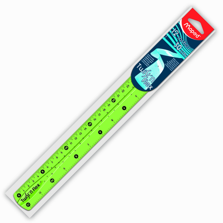 MAPED Twist N Flex Ruler, 12 inch, PK20 279010